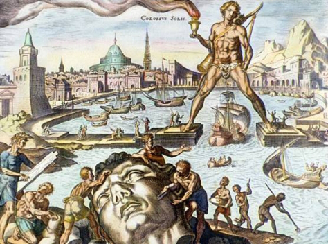 Penis of the Colossus of Rhodes would have measured over 8 feet at full length.